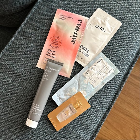 OUAI Living Proof Kerastase Davines Eva NYC Hair Mask Conditioner Oil 5pc Bundle - Picture 2 of 8